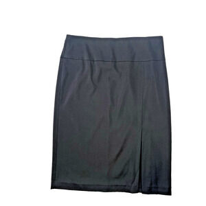Banana Republic Silk Skirt Womens Sz 8 Vintage Y2K Black Going Out Party Career